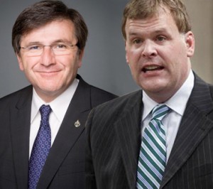 Costas Menegakis, Conservative Richmond Hill MP on the left, and John Baird, Canada’s Minister of Foreign Affairs