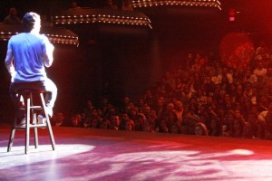 As part of his skit, Max let the audience know that he had no worries about show cancellation due to the flood, as Iranians typically transport in their "X 500's"